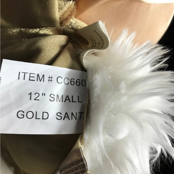 The Ganz Cottage Vintage Gold Santa Claus 12" Holiday Christmas Decor - Picture 6 of 10